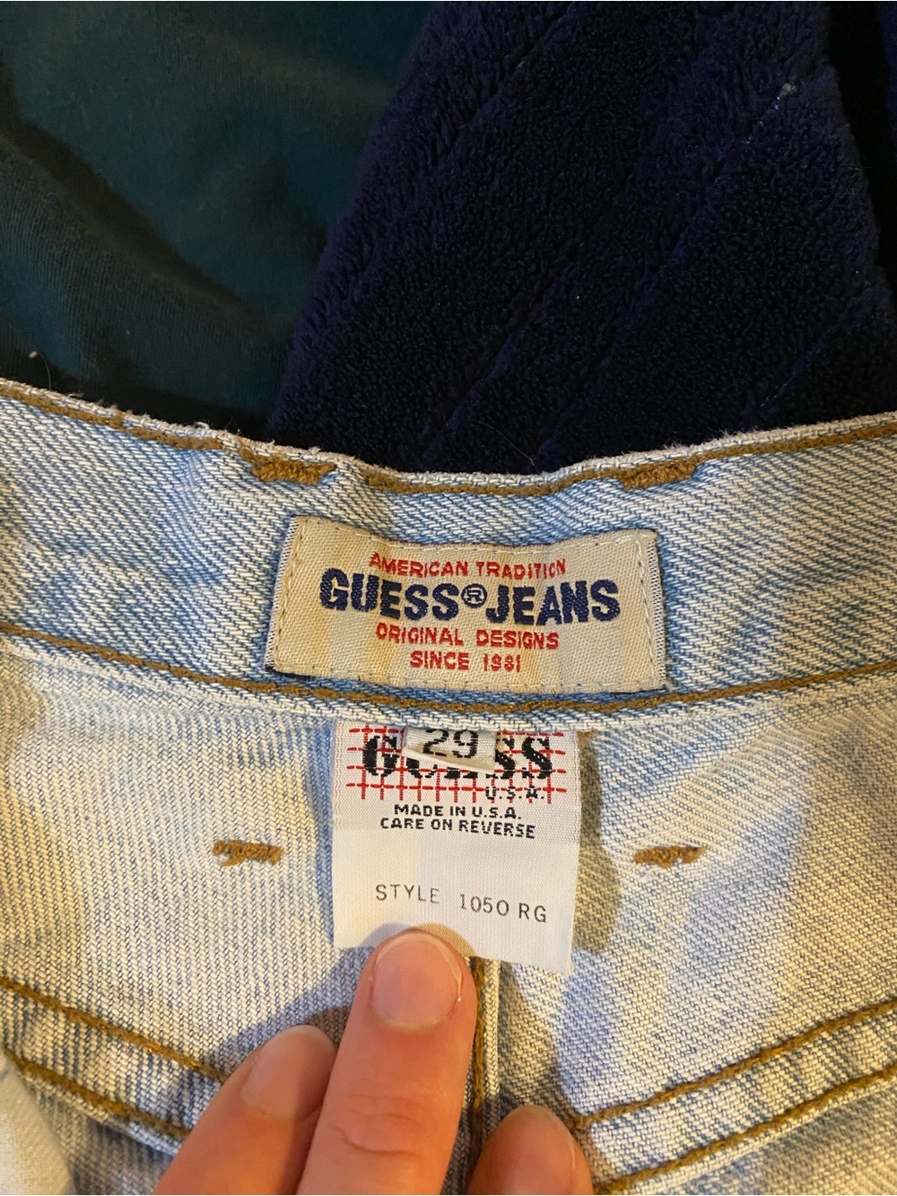 Guess Women’s Light Blue High-Rise Denim Jeans long
